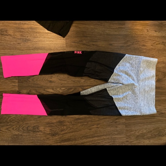 PINK ULTIMATE BONDED MESH LEGGINGS - Picture 2 of 4